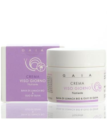 Greenlab Elicicoltura Facial cream of pure snail mucus and olive oil EVO super caring and moisturizing GAIA 50 ml