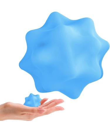 Premium Blue Massage Balls for Feet - Deep Tissue Myofascial Relaxation & Muscle Tension Relief | Structured Foot Roller & Yoga Massage Tool - Buy Online on GoSupps.com