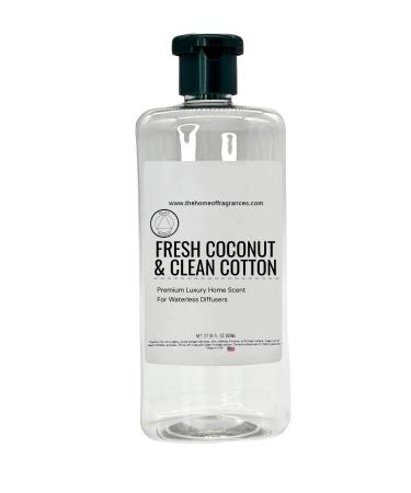 Mystic Romance Fresh Coconut & Cotton Aroma Oil Blend Waterless Diffuser Diffuser Aroma Oil Blends Made in USA (800ml)