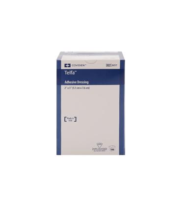 Covidien 6017 Telfa Adhesive Dressing - Sterile 2x3 Inch Peel-Back Package Pack of 100 - International Shipping Available - Buy Online on GoSupps.com