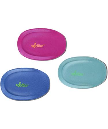 Softior Women's Comfort Memory Heel Cushions 3-Pack for Heel Pain & Plantar Fasciitis Relief - Large Size (9-14) - Pack of 6 - Buy Online on GoSupps.com