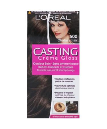 L'Or al Paris Coloration Cr me Gloss sans ammoniaque ch tain clair 500 - La bo te de 180 ml