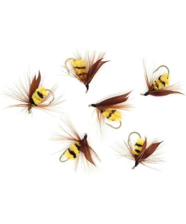 Premium Hand-Tied Fake Bees for Trout Bass Panfish Fishing | 12pcs Classic Honey Bee Flies | Lure Box Included | Gifts for Men - Buy Online on GoSupps.com