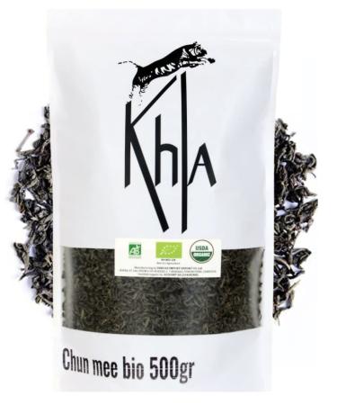 KHLA Gr ntee Bio Chun Mee loose green tea from China bag 500 g certified according to organic cultivation Asian tea from KHLA