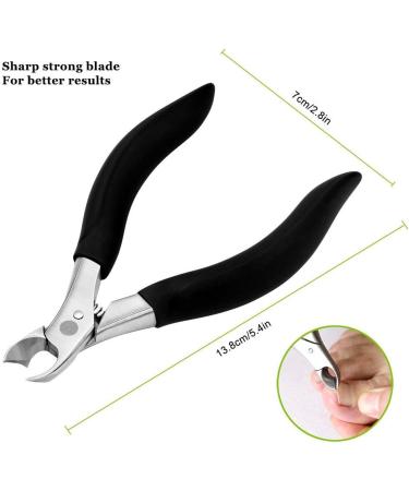 1Pcs Heavy Duty Stainless Steel Soft Grip Toe Nail Cutters Olecranon Short - Buy Online on GoSupps.com