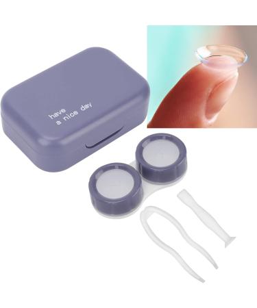 Buy Light Purple Contact Lens Storage Container with Mirror - Safe & Compact Case for Lenses - Buy Online on GoSupps.com