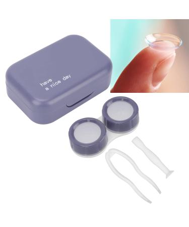 Pongnas Portable Travel Contact Lens Case - Light Purple Plastic Container for Safe Storage - Buy Online on GoSupps.com