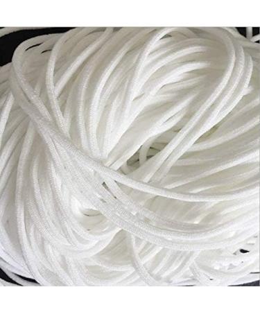 Purazam 1/8 Inch White Elastic Cord for Masks - 10 Yards Nylon/Spandex Fabric - Buy Online on GoSupps.com