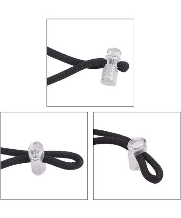 PandaHall 160pcs Clear Spring Fastener 8 Styles Plastic Spring Cord Locks Toggle Stopper Slider Buttons for Drawstring Shoelaces Clothing Backpack Bags Fastening - Buy Online on GoSupps.com