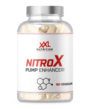 XXL Nutrition - NitroX - Pump Booster All-in-One Creatine & NO Formula - 180 Capsules