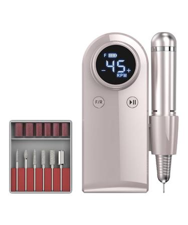 Xptieeck Electric Nail Drill For Acrylic Gel Nails Manicure Pedicure Polishing Shape Tools For Home Salon Use Multifunctional Easy Install C