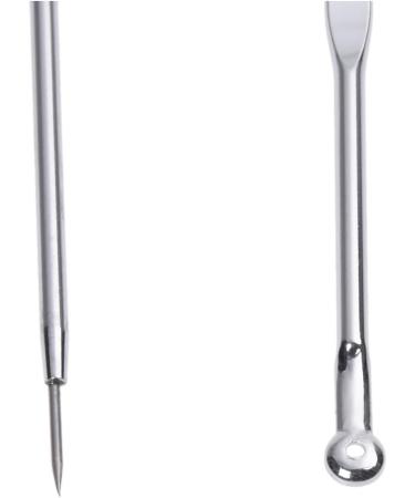 Geuxe Stainless Steel Blackhead Acne Blemish Pimple Extractor Remover Needle + Clip - Buy Online on GoSupps.com