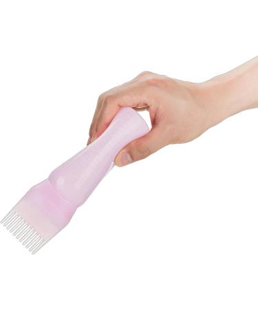 Aswewamt 3 Pcs Applicator Bottle Hair Oil Applicator Bottle Pink & White & Purple Hair Dye Brush Bottle for Hair Coloring Dye - Buy Online on GoSupps.com