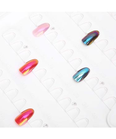 Nail Tip Display Book Template Display Rearrangeable Nail Polish Color Template Display Board for Nail Training & Practicing practicing skills - Buy Online on GoSupps.com