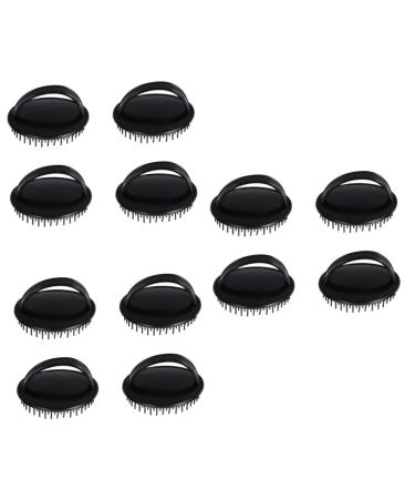 FOMIYES 12 STK massage shampoo brush swimming brush made of silicone hair massage brush Shampoo brush for the scalp massage bum scalp massage massage comb tools washer plastic