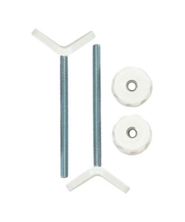 Baby Gate Guru Extra Long M8 (8mm) Stair Banister Adapter Y-Spindle Rods 2 Pack for Pressure Mounted Baby and Pet Safety Gates (8mm, White) M8 (8mm) White