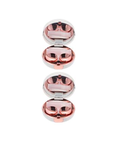 Healvian 2st contact lens container portable set travel case for glasses case lentil care holder container for eye lens marble glass case kasten storage box travel container plastic