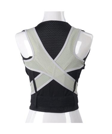 DFHBFG Male Female Adjustable Posture Corrector Corset Back Brace Back Belt Lumbar Support Straight Corrector(S Code) S code D