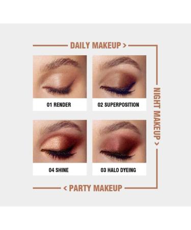 Makeup Palette face Collection of Powder Powder Pink Elegant Highlighter and Highly pigmented Eye Shadows Glam Trick for Women Uptodate 02 - Buy Online on GoSupps.com