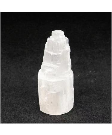 Natural Crystal Rough Natural Selenite Tower Crystal Gift for Decoration 1pc 110mm-120mm Beautiful Natural Crystal Stone Full of Texture - Buy Online on GoSupps.com