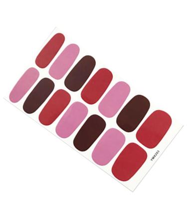 dijiusidy Nail Art Stickers Self-Adhesive Fingernail Decal with Strap Glue DIY Art Decor Full Cover Manicure Kits for Women Girls YMX203