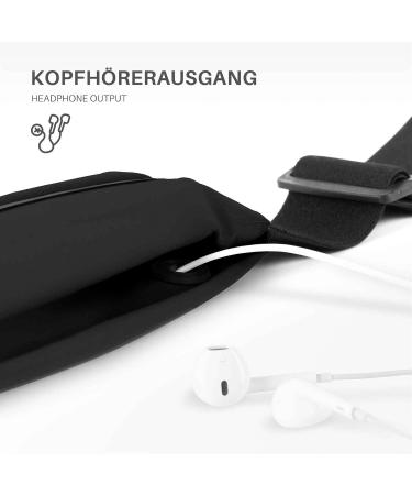 Moex Easy Bag for Samsung Galaxy S23 Ultra | Waterproof Running Belt & Jogging Cell Phone Bag - Black - Buy Online on GoSupps.com