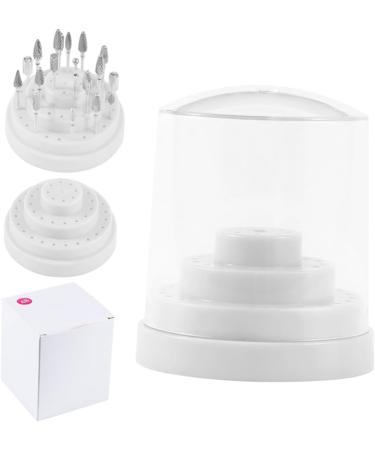POPETPOP 2 Pcs 48 White Out Nail Drill Bit Container Display Storage Container Nail Drill Bits Stand Manicure Drill Bits Holder The White Nail Grinding Head Bit Holder Multicolor Size 1x2pcs Whitex2pcs - Buy Online on GoSupps.com