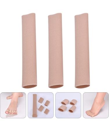 Healeved 15pcs Gel Toe Separators with Pressure Relief - Breathable Fabric Sleeves for Hammertoes, Bunions, and Toe Spreading - Pink (15X2.5X2.5CM) - Buy Online on GoSupps.com