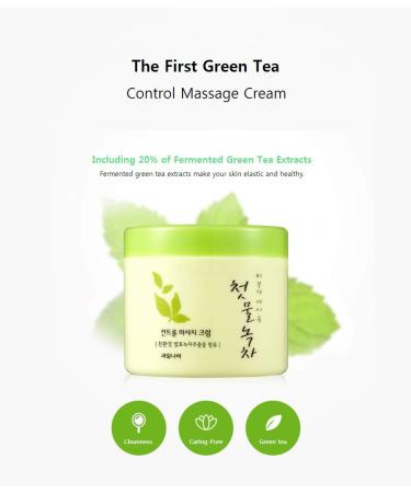 Kwailnara Fermented Green Tea Control Massage Cream - Green Tea Infused Formula - Buy Online on GoSupps.com