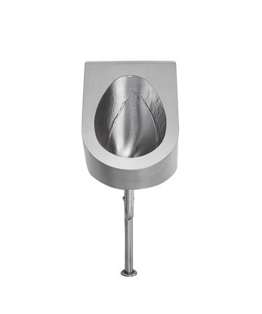 Men's Stainless Steel Urinals Household Wall-Mounted Standing Toilet Urinals Commercial Smart Sensor High-Efficiency Flushing Urinals Suitable for Hotels Schools and (Ground Drainage)