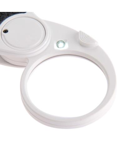 Plauauyt 5 Loupe Magnifying Glass with LED Lamp Pocket Magnifier Portable Folding Keyring - Buy Online on GoSupps.com