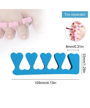 Buy 3 Couples Sponge Toe Spreaders | Cotton Toe Dividers & Soft Foam Separator Set for Perfect Pedicure & Manicure - Buy Online on GoSupps.com