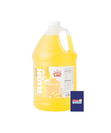 ZippySweets - Banana Flavour Slushie Syrup - 1 Gallon 5:1 Concentrate for Slushy Machine Slush Syrup with Bonus Mixing Guide Perfect for Any Commercial or Home Slush Machine