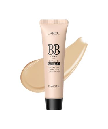 QueenDairy Korean BB Cream & Foundation 2-in-1 - Buildable Coverage Tinted Moisturizer with SPF for a Natural Matte Finish & All-Day Wear (270 Wheat)
