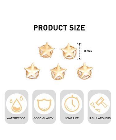 Yean Star Hair Clips Gold Hair Pins 5 Packs - Stylish Headpieces for Women and Girls - Buy Online on GoSupps.com