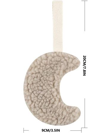Apooke Soft Plush Moon Baby Pacifier Clip & Bite Ring Organizer - Anti-Drop Holder for Infants | Perfect Baby Gifts for Boys & Girls - Buy Online on GoSupps.com