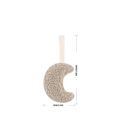 Apooke Baby Schnuller-Clip Trailer | Soft Plush Moon Toy Pacifier Chain | Anti-Drop Bite Ring Organizer for Infants | Ideal Baby Decorations & Gifts for Boys & Girls - Buy Online on GoSupps.com