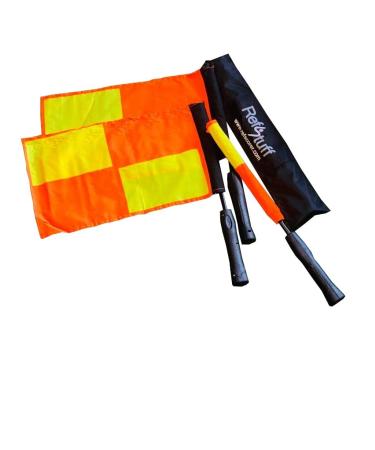 RefStuff Soccer Referee PRO Flags (Pair) Assistant Referee Linesman Flags