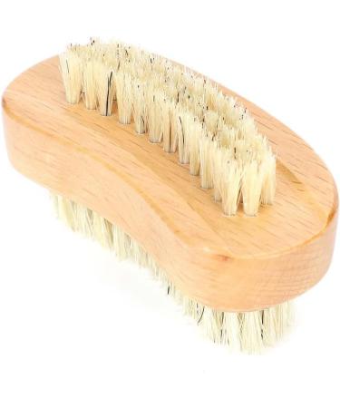 Demeras Wooden Foot 9x5x5 natura Beech Double Sided Nail Brush Remove Dead Skin Cutin Nail Brush Manicure Tool - Buy Online on GoSupps.com