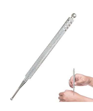 Acupressure pen meridian acupressure stick ball acupuncture needle acupuncture pen acupuncture chopstick stainless steel scar pencil massage pen for face reflex zone massage and ear therapy 1 stucco