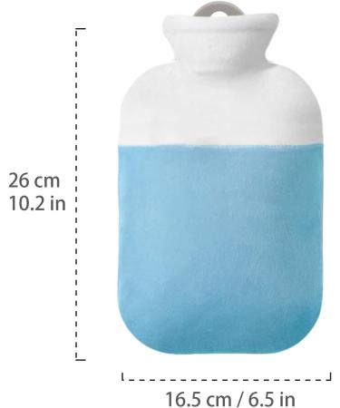 500ml Mini Hot Water Bottle with Plush Cover for Pain Relief, Warmth, and Pets - Small Size - Buy Online on GoSupps.com