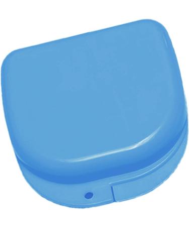 Verdant Touch Sky Blue Denture Case - Portable Dustproof Storage Box for Artificial Teeth | International Shipping Available - Buy Online on GoSupps.com