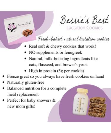 Bessie's Best Lactation Support Cookies - Soft PB Chocolate Chip - 36 Count - Buy Online on GoSupps.com