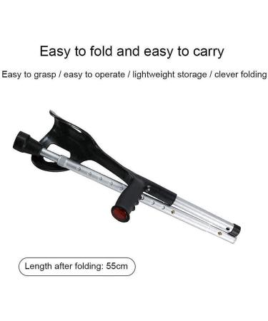 Elbow Collapsible Cane Aluminum Foldable Non-Slip Travel Arm Type Crutches Fracture For Seniors Disabled Postoperative Rehabilitation Adjustable ight Ergonomic Handles 1Pcs Family Warm life Selfless - Buy Online on GoSupps.com