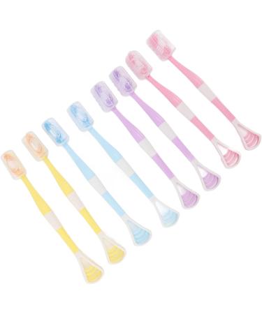 Buy 2-in-1 Tongue Scraper Toothbrush - Effective Cleaning & Ergonomic Design for a Healthy Oral Cavity - Blue - Buy Online on GoSupps.com