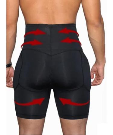 Men's Tummy Control High Waist Slimming Shorts - Soft Stretchy Breathable Body Shaper in X-Large - Buy Online on GoSupps.com