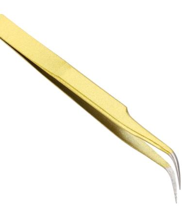 2 Piece Stainless Steel Eyelash Extension Tweezers Set - Straight & Curved Tip Nippers for False Lash Application - Buy Online on GoSupps.com