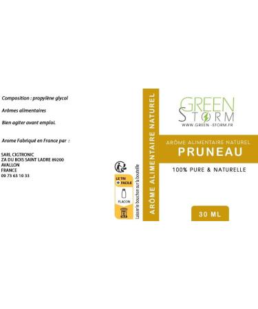 Natural Food Flavour PRUNEAU 30 ML - Buy Online on GoSupps.com
