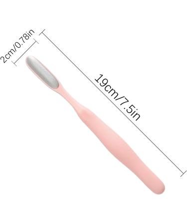 Fiakup Foot File Callus Remover | Toe Crevice Cleaning Brush Shower Foot Scrubber Foot File Foot ScrubberStainless Steel Cracked Skin Removal File Brush Tools for Foot Scrubbing Pink - Buy Online on GoSupps.com