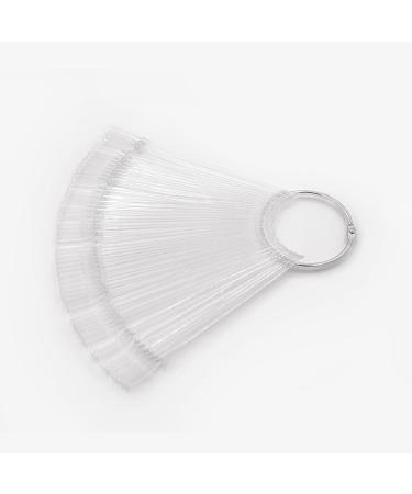 Pinkiou Nail Swatches Set - 50 Clear Plastic Tips for Nail Art Display and DIY - Buy Online on GoSupps.com